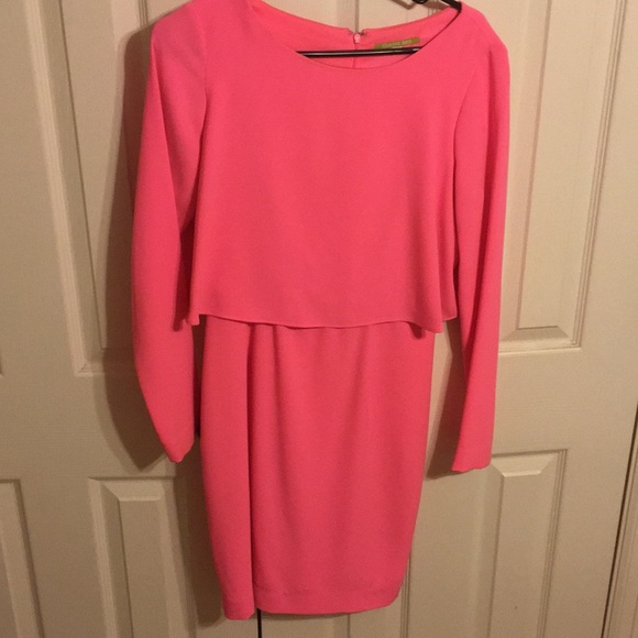 gianni bini hot pink dress